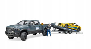 Autíčko pre deti - Bruder 02504 Auto Dodge Ram sa Laweta Novinka !!!