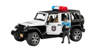Polícajné autíčko - Bruder 02526 Jeep polícia hračky s postavou