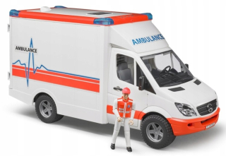 Bruder 02536 Ambulancia sanitka s figúrkami záchrancu
