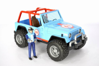 Autíčko pre deti - Bruder 02541 Jeep Cross Country figurín vodiča