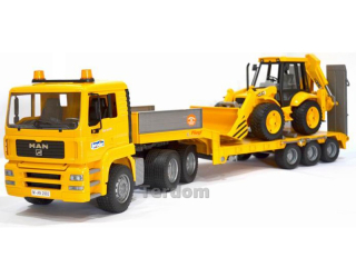 Tatra, nákladné auto - Bruder 02776 Muž s rypadlo 02.428 Lawet truck