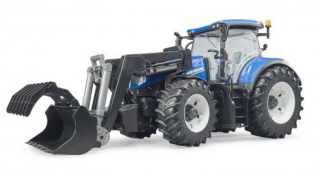 Traktor - Bruder 03121 New Holland traktora lyžicou. kružnice