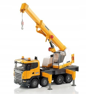 Žeriav pre deti - Bruder 03570 Scania žeriav so signalizáciou