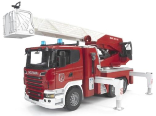Hasičské auto - Bruder 03590 hasičský voz Scania s rebríkom
