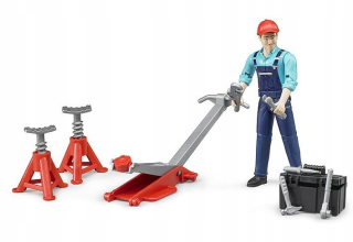 Traktor - Bruder 62100 Figúrka Mechanik s náradím