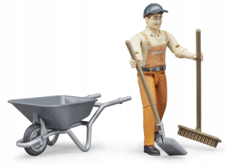 Bruder figúrka obecného robotníka s príslušenstvom 62130