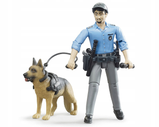 Polícajné autíčko - Bruder 62150 figúrka policajta so psom