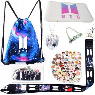 Aktovka, školská taška -  BTS KPOP ARMY GIFT SET 7-dielna sada