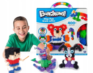 Bunchems Farebné Velcro Mega Set 400 El + Access.