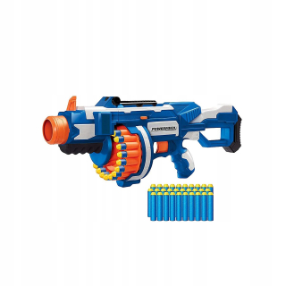 Pištoľ pre deti - Buzz Bee Power Mach Automatické 25 Strely pre Nerf