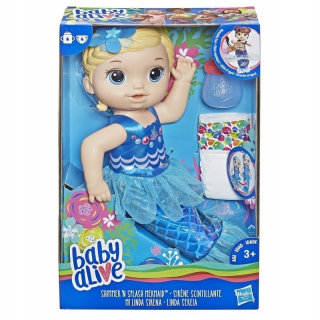 Bábika Baby Alive - Dieťa nažive Doll Mermaid Blonde Alkohol Siusia