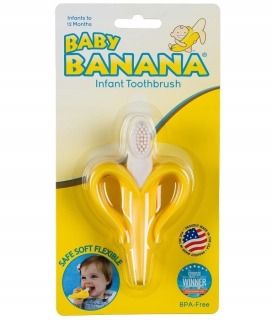 Hrkálka, chrastítko - Baby Banana ORIGINÁLNA cvičná kefa