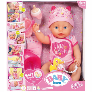 Bábika Born Baby - Detská Born Interactive Doll 824.368 Soft Touch43cm
