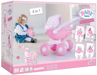 Baby Born Môj prvý ružový kočík 4v1 1423576