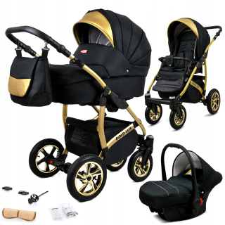 BabyLux Gold Lux Onyx kočík 3v1
