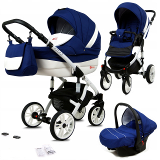 BabyLux kočík Lilly Sailor Blue 3v1