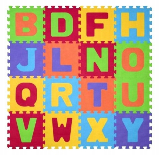 Babyono Mata Foam Puzzle 16ks písmená 280