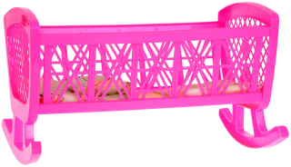 Postieľka pre bábiku - 
 Bajkowo Pink kolíska pre bábiky + lôžkoviny set
