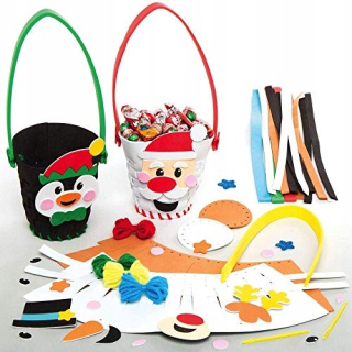 Baker Ross AX480 Christmas Weaving Basket súpravy PA