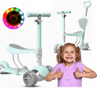 Trojkolesová kolobežka Scooter Scooter Modrá, Ružová, Zelená