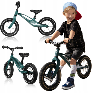 Lionelo Bart Air 12" balančný bicykel, zelený