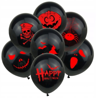 Balóny na párty - Halloween dekoratívne balón - 80 kusov