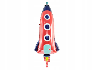 Balóny na párty - Fólie balónika Rocket 44x115cm