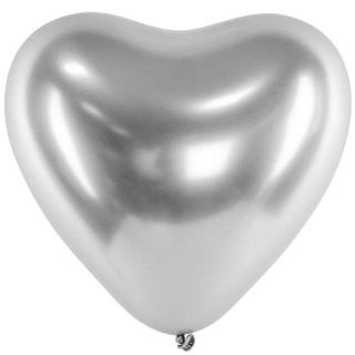 Balóny na párty - Balóny Glossy Heart Heart Chrome Gold