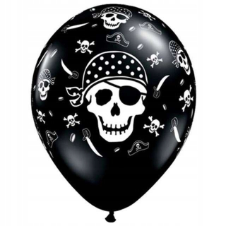 Balóny na párty - Balóny Piráti z pirátstva Party Black Skull X25