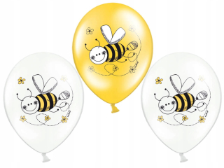 Balóny na párty - Balóny včiel 30 cm 50 ks Birthday balónových