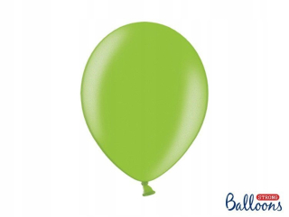 Balóny na párty - Silné 30cm balóny, Metallic Bright Green, 100 ks.