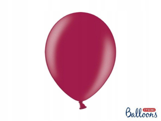 Balóny na párty - Silné 30cm balóny, Metallic Maroon, 100 ks.