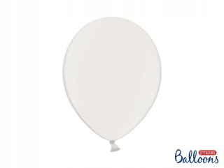 Balóny na párty - Balóniky Strong 30 cm, Metallic Pure White, 100ks
