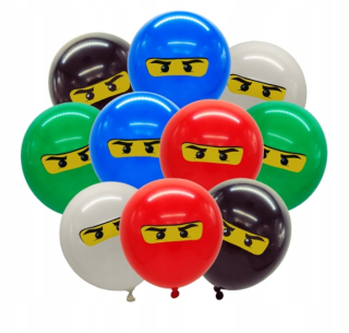 Balóny na párty - Narodeniny balóniky ako Ninjago set 30 ks