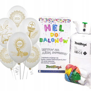 Balóny na párty - Balóny Balon Communion Communion Cylinder Hel