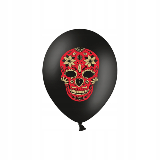 Balóny na párty - Balóny Black Skull Death Day Halloween