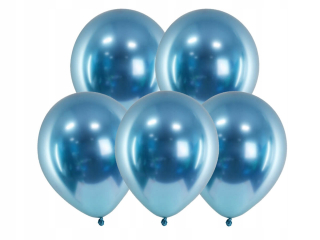 Balóny na párty - Balóny latex lesklé modré 50 ks.