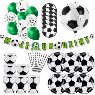 Balóny na párty - Balóniky Futbal Dekorácia na 1-99 Birthday set