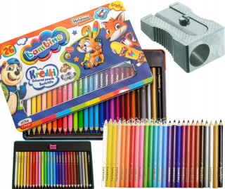 Bambino ceruzkové pastelky 26 farieb + strúhadlo