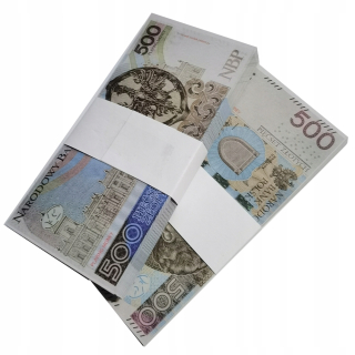 Bankovky pre zábavu a učenie sa 500 PLN 100 ks