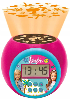 Hodiny do detskej izby - Barbie Hodiny Budík Hologram LCD displej