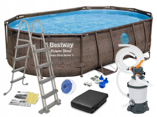 Záhradný bazén frame Bestway 488x305x107 10W1