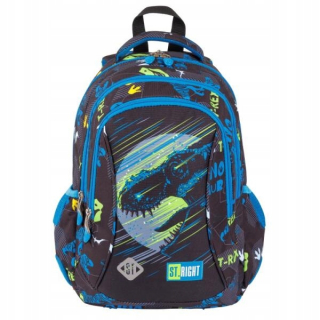 ST.RIGHT viackomorový školský batoh, čierny, Odtiene modrej, Multicolor, 20 l