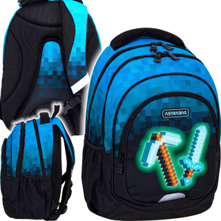 Viackomorový školský batoh AstraBag Multicolor 20 l
