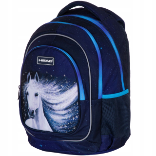 Viackomorový školský batoh Head Shades of blue, Shades of sivá a strieborná 20 l