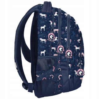 Viackomorový školský batoh Lilo i Stitch Paso biely, Odtiene modrej, Odtiene ružovej, Multicolor 19 l