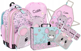 Viackomorový školský batoh Bambino Multicolor 22 l + 4 ďalšie produkty