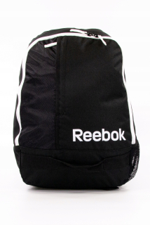 Jednokomorový školský batoh Reebok, biely, čierny