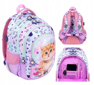 4-komorový batoh BPL58 My Little Friend PASTEL KITTY Majewski