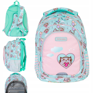 Viackomorový školský batoh AstraBag Multicolor 20 l
